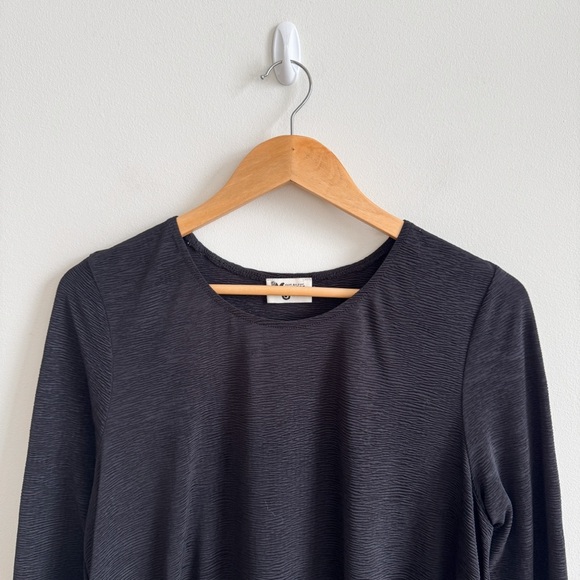 SHOW ME YOUR MUMU • Toby Tie-Waist Trapeze Dress in Ripple Black - Picture 3 of 7